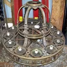 Solid Bronze LArge Ornate Chandelier