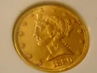 1880 $5 GOLD COIN (FRONT)