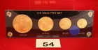 1914 US Gold, four coin type set
