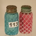 Two Art Glass Salt & Pepper Shakers