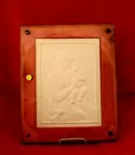 Framed Russian White Plaque