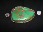 Artist Signed LTB Sterling & Turquoise Buckle