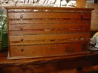 Wood Cased Pharmacy Label Cabinet