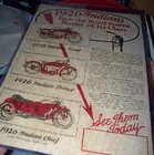 1926 INDAIN MOTORCYCLE SIGN !!
