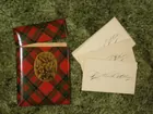 Vict. Tartan calling card case