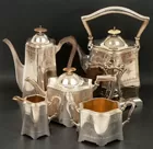 A Five Piece Tea Set By Elkington   