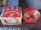 3 little pigs big bad wolf  clock