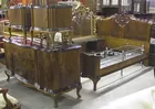 5 Pc. Carved Walnut Bedroom Suite