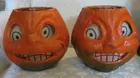 Large paper mache Pumpkins w/ original tissue
