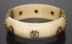 Buccellati Ivory 18K Gold Hinged Bangle Bracelet