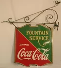 Vintage Double Sided Coca-Cola Sign