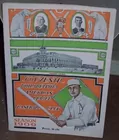 Souvenir Program Shibe Park, April 12, 1909