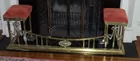 English brass club fender, ultra-suede