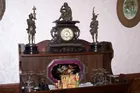 Ansonia Statue Clock Set