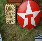 TEXACO BUTTON SIGN