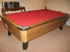 RED FELT POOL TABLE GREAT CONDITION