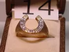 14kt / Diamonds Gold mens ring 