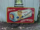 Large Sunbeam Bread Embossed Ad Sign