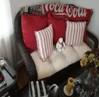 WICKER SOFA & 2 CHAIRS