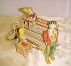 Unique Art Dog Patch Four Tin Wind-up Band