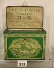 Green Turtle Lunch Box Cigar Tin