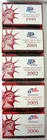 5 United States Quarter Mint Silver Proof Sets