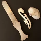 Three Pieces of Chinese White Jade 