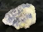 Lot# 51 - Blue crystals and quartz crystal 