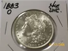 1883-O uncirculated silver dollar