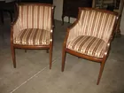 Pair fireside chairs