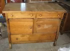 Lyn Liechty Auctions  Antique Oak Sideboard