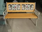Bench with Stained Glass