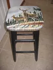 Deer Painted Stool