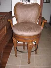 Regency Hand Carved Swivel Chair