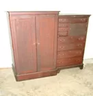 UNUSUAL MAHOGANY ARMOIRE