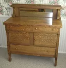LYN LIECHTY AUCTIONS  Antique Oak Sideboard