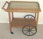 LYN LIECHTY AUCTIONS  Wood Tea Cart