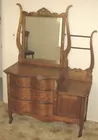 LYN LIECHTY AUCTIONS  Antique oak dresser w/mirror