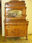 Oak Buffet W/ Mirror