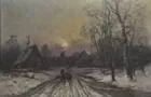 Lg. Painting sgd. J. Tessier