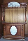 Mahogany Bar w/ Marble & Glass