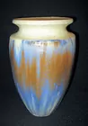 10 in glazed & luster pottery vase
