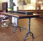 Samuel Yellin bank table