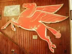 Metal Mobil Pegasus Sign