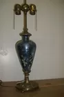 Tiffany Blue glass Lamp Louis C. Tiffany