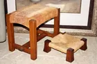 Stickley gout stool & foot stool