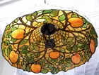 Hanging Leaded Glass Fruit Tree Shade