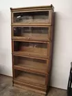 OAK 5 SECTION LAWYER'S BOOKCASE