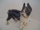 Large Cast Metal Boston Terrier Dog