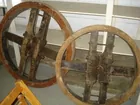 Flat belt wooden pulley's
